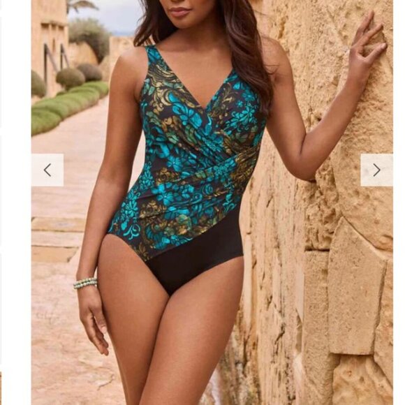 Miraclesuit Oceanus One Piece Swimsuit - Flor De Mare | Size 14 | NWT MSRP: $190 - Picture 1 of 7